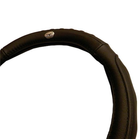 Stentensgolf StentensGolf SWC035-B 35 Series Club Car Up to 2010; Yamaha; Tomberlin - Steering Wheel Cover; Leather - Black SWC035-B